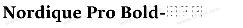 Nordique Pro Bold字体转换